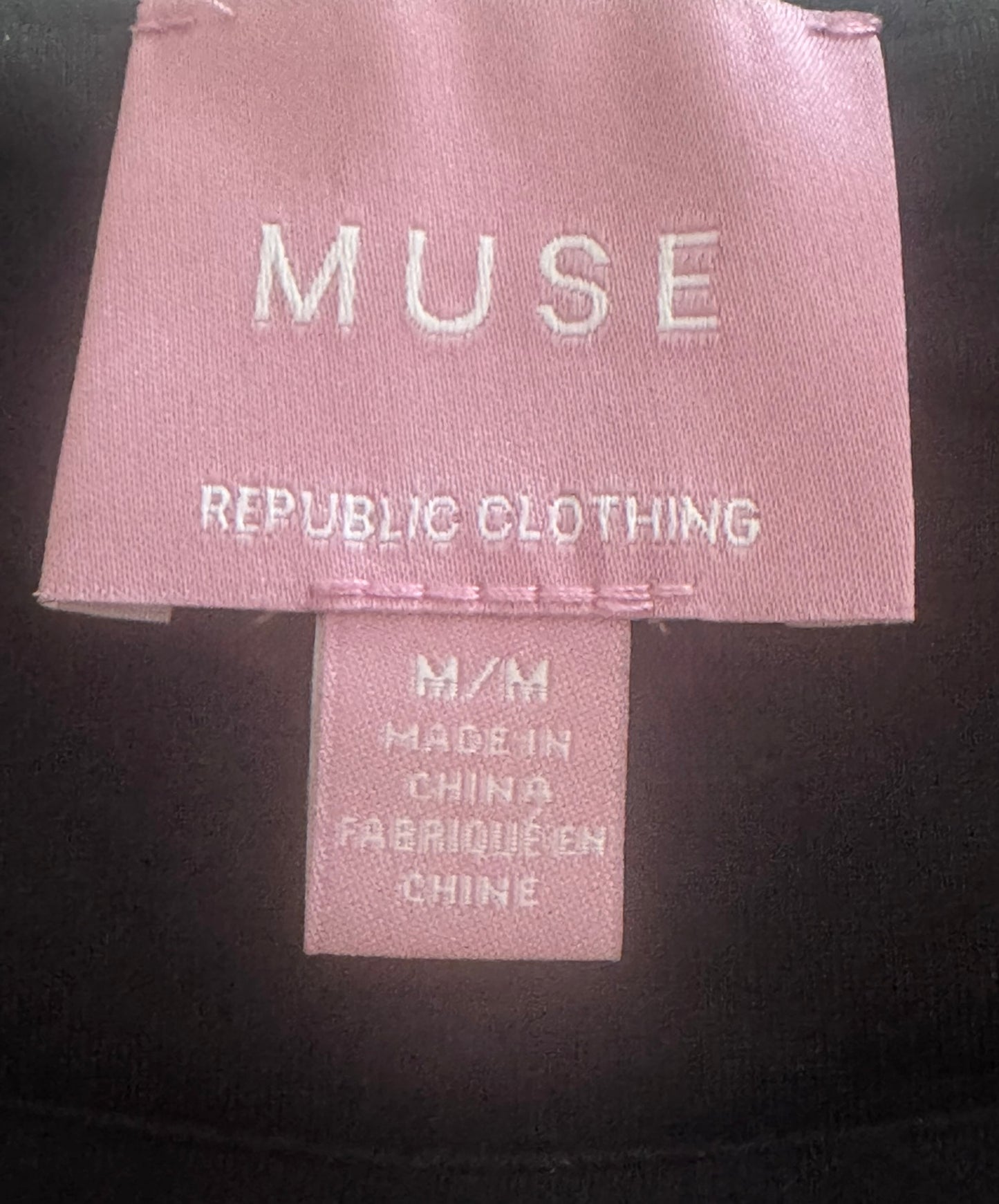 Muse Black Peplum Top