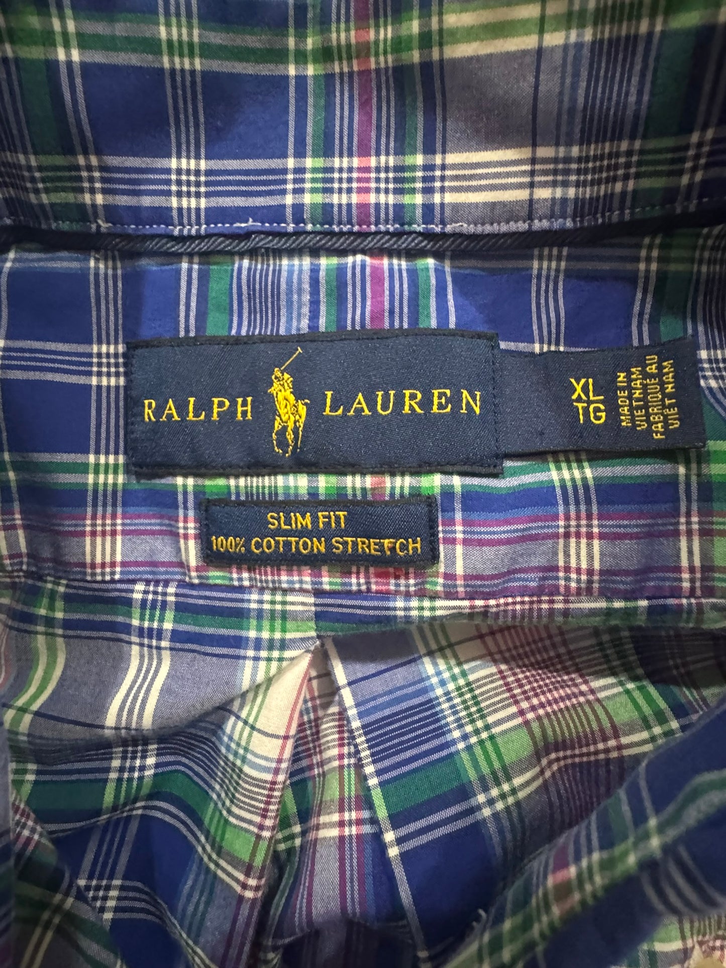 Ralph Lauren Blue Plaid Shirt