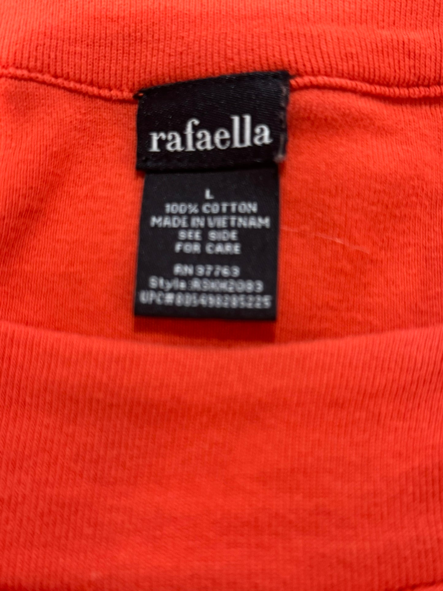 Rafaella Orange Buckle Top