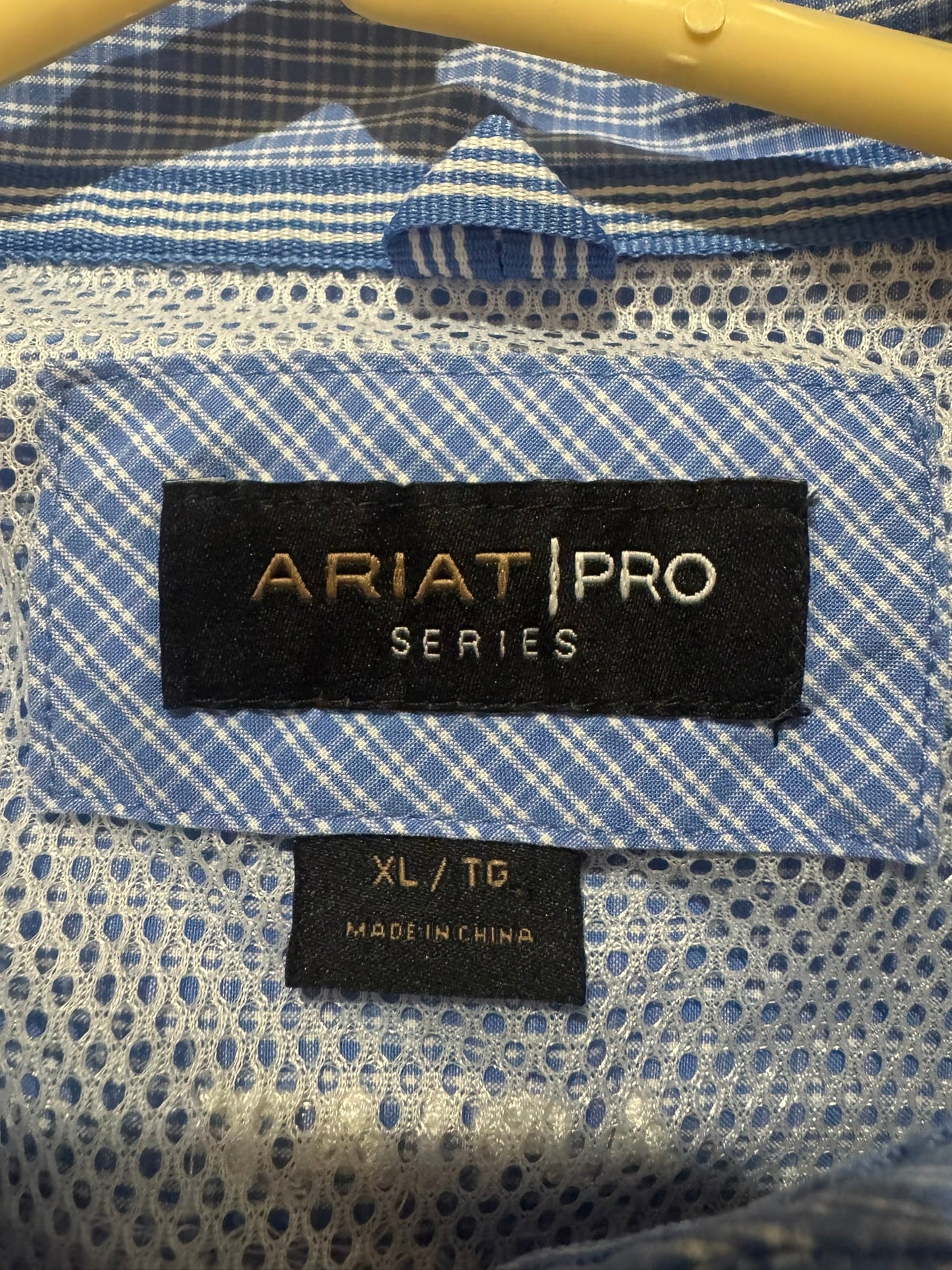 Ariat Pro Series Blue Checkered Western Shirt
