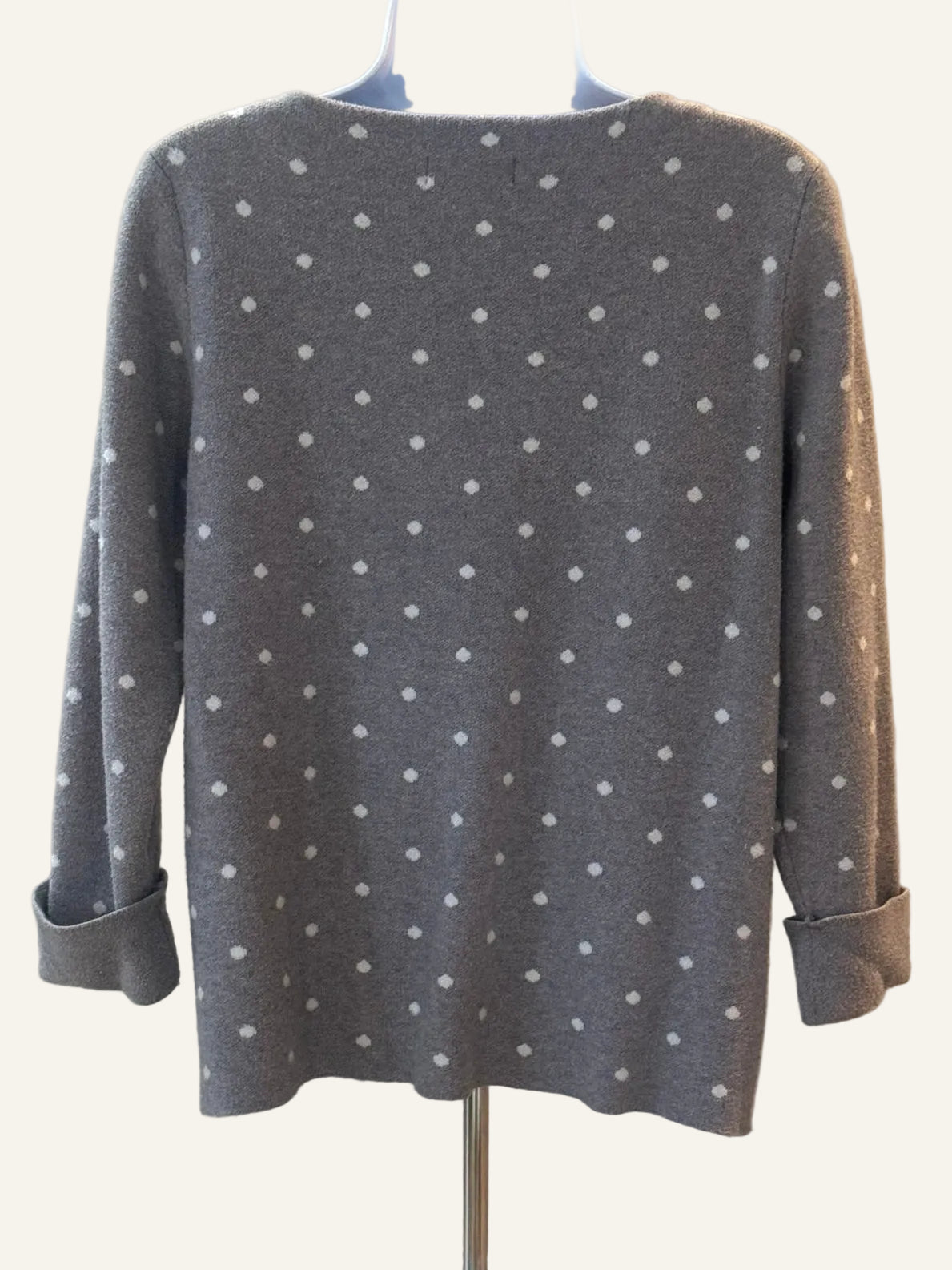 Cynthia Rowley Gray Polka Dot Sweater