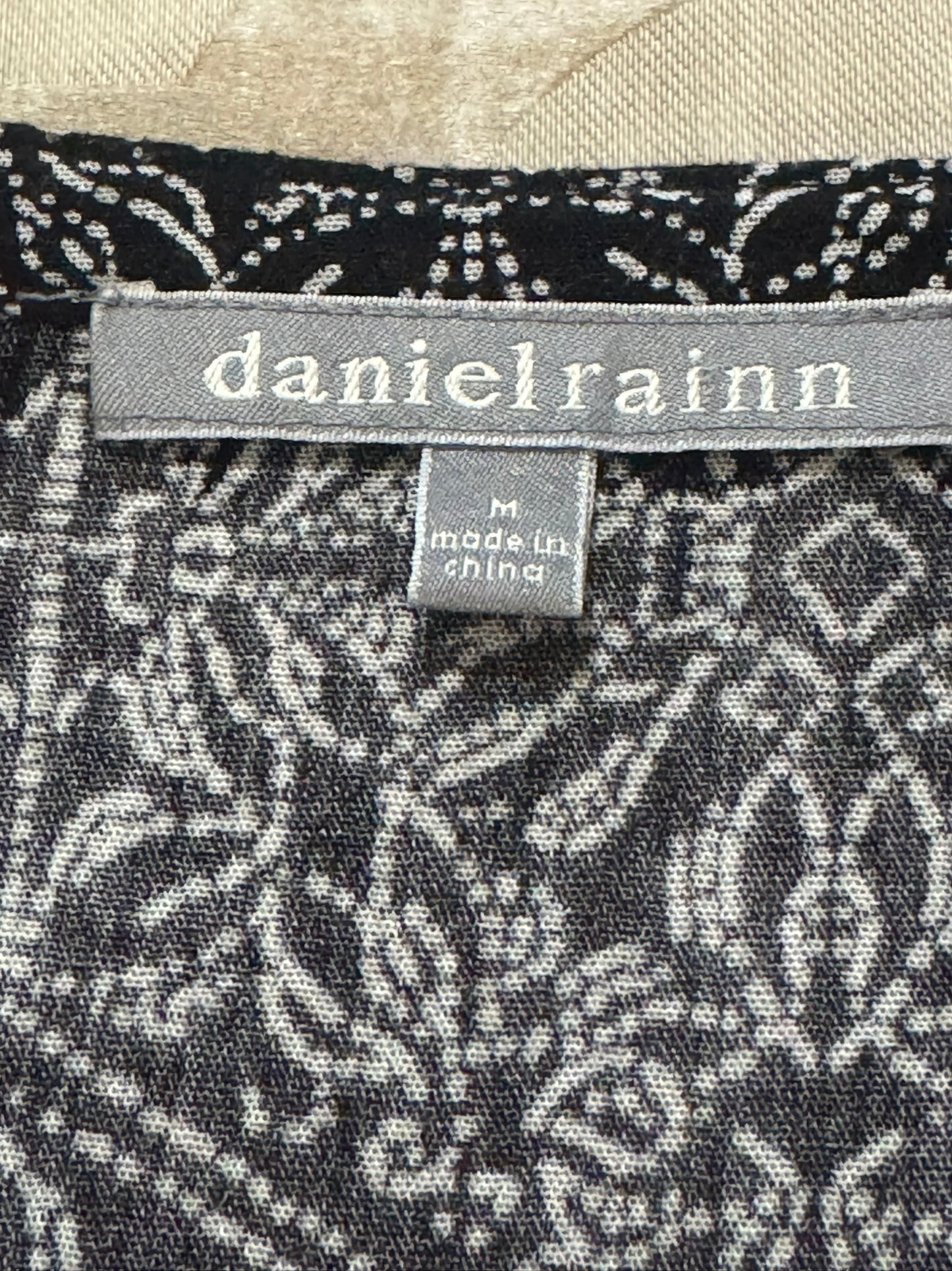 Daniel Rainn Black Tassel Tie Top
