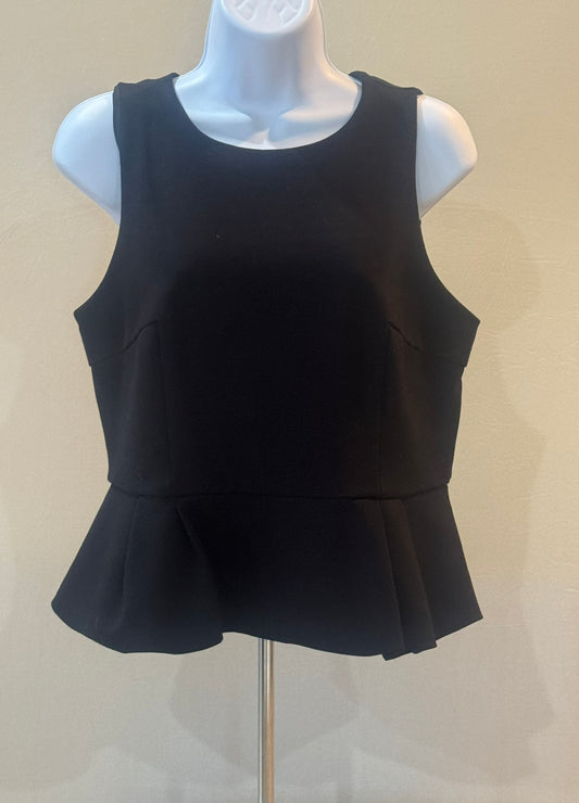 Muse Black Peplum Top