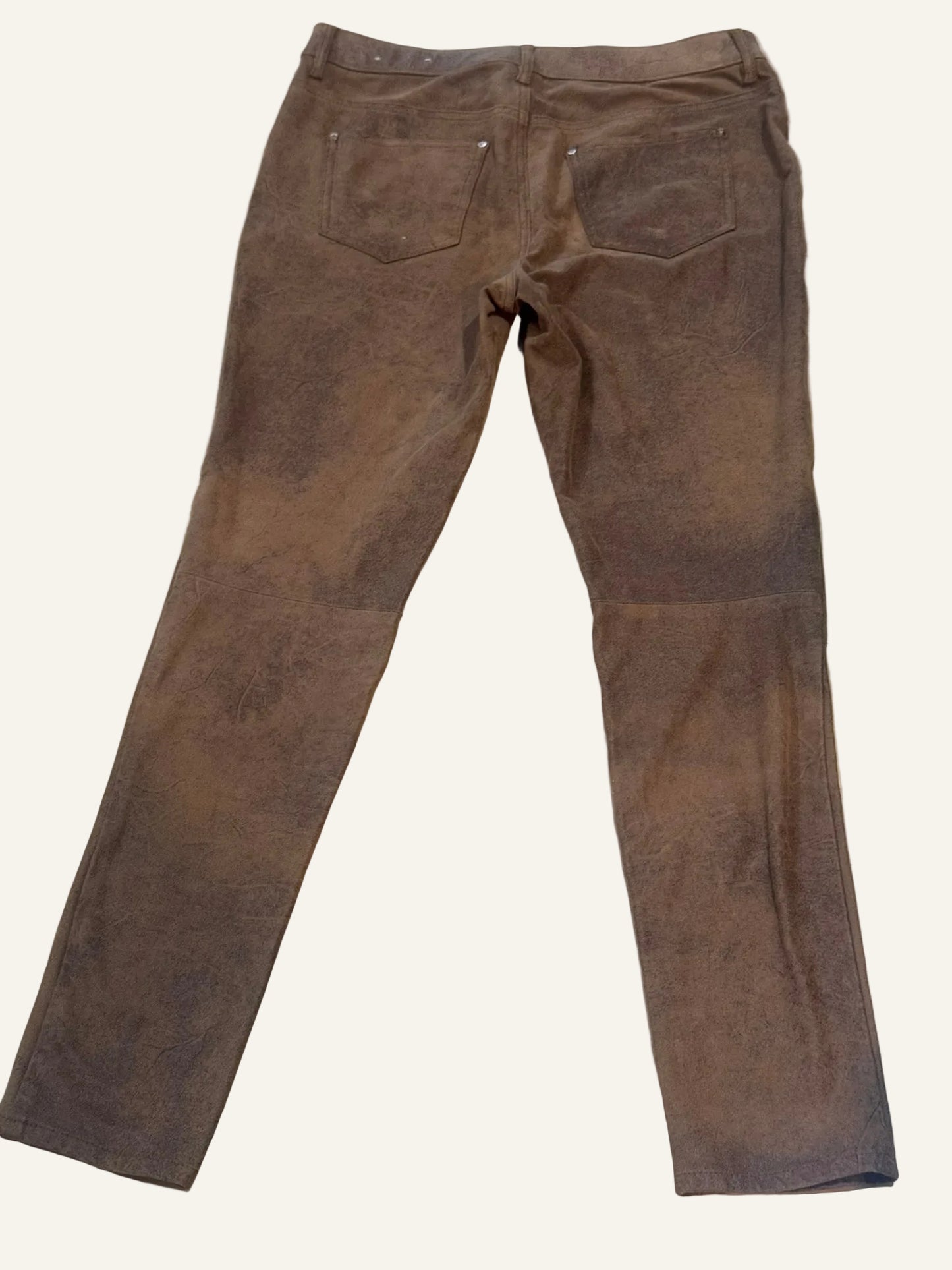 Chico's Women's Brown Faux Suede Pants