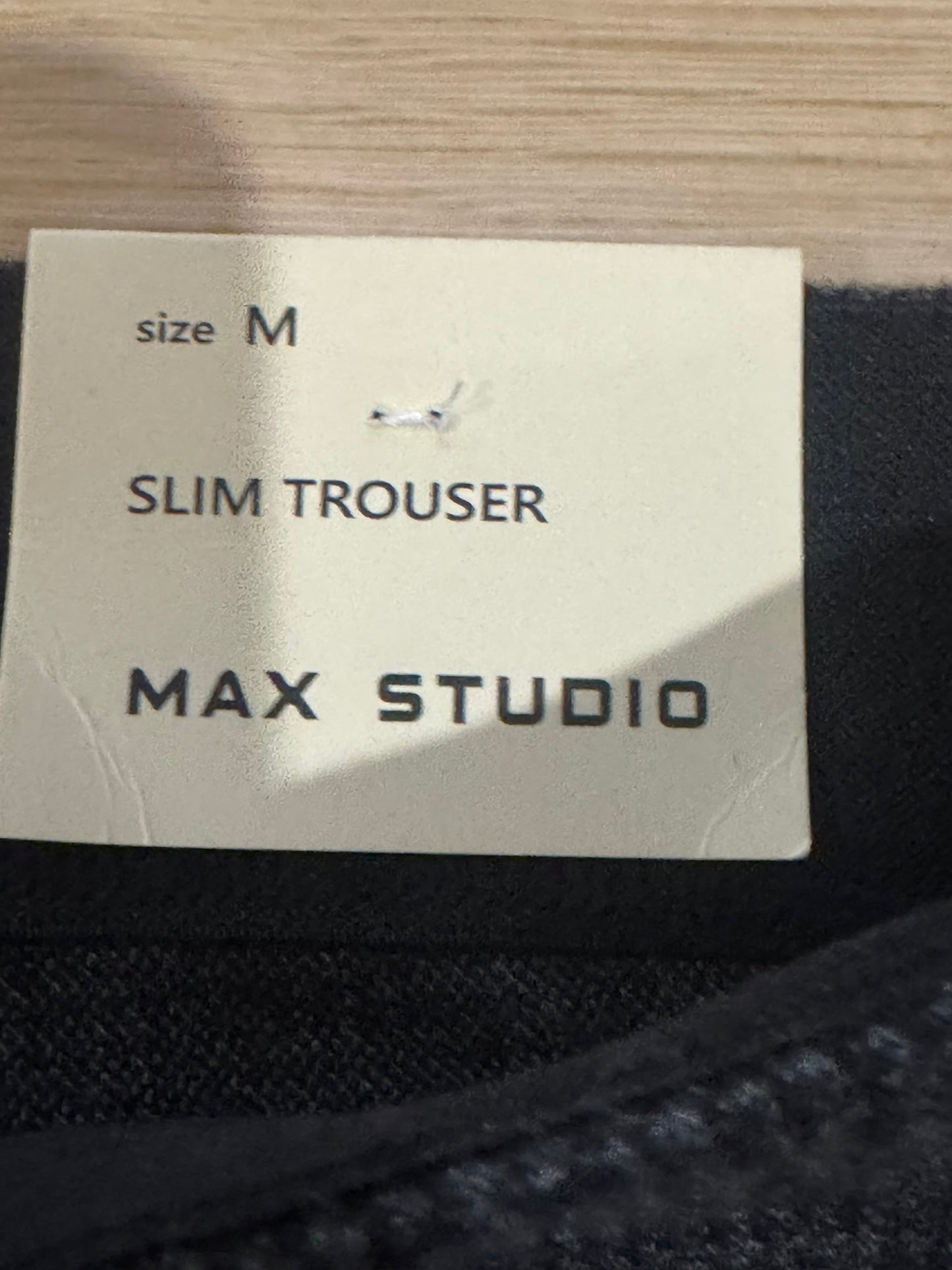 Max Studio Gray Women's Checkered Trousers