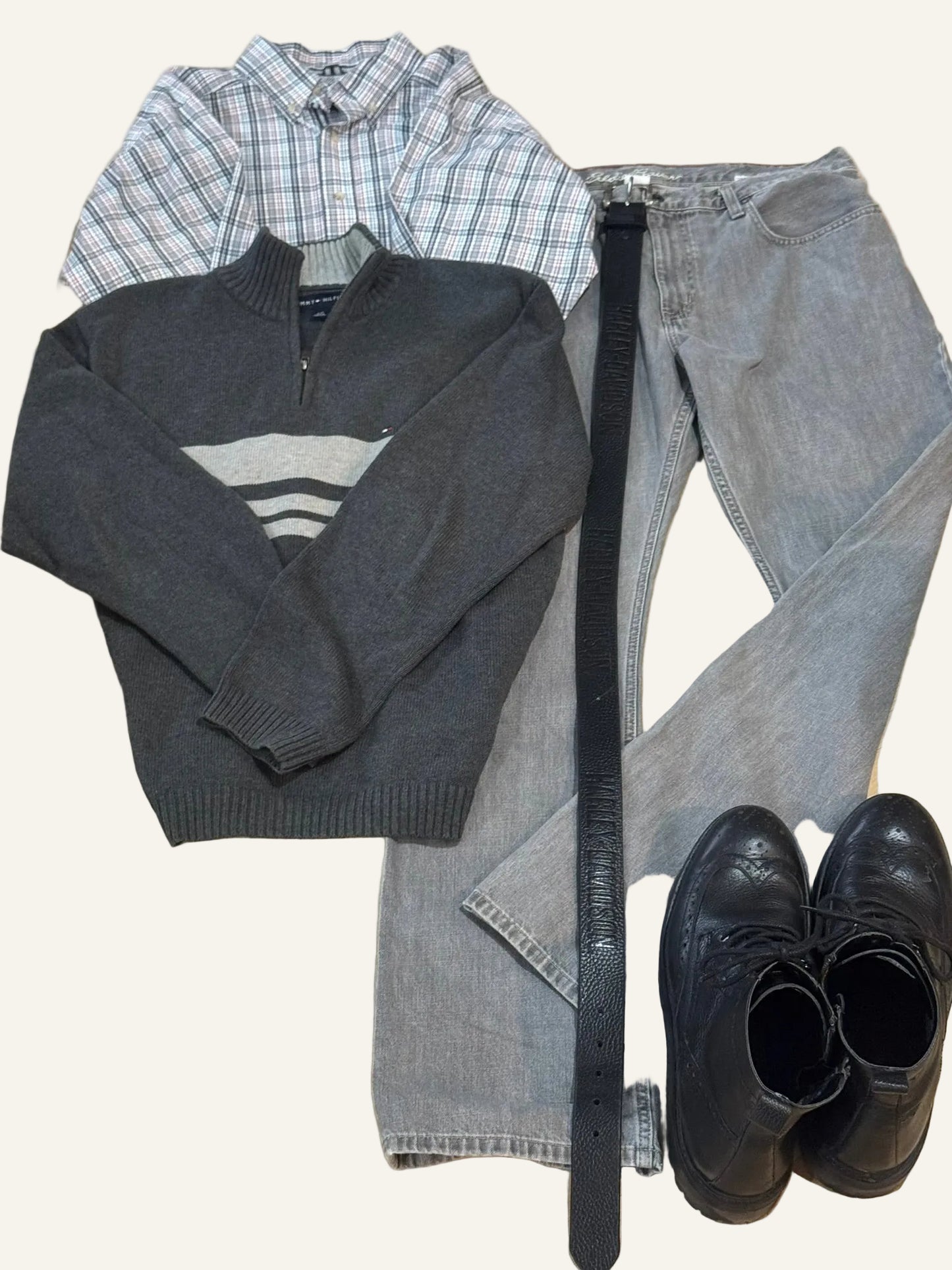 Ariat Pro Series Gray Plaid Western Shirt