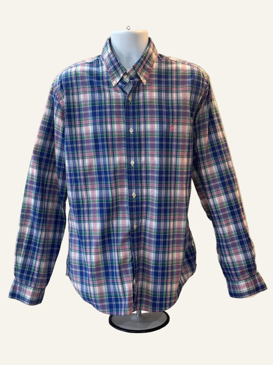 Ralph Lauren Blue Plaid Shirt