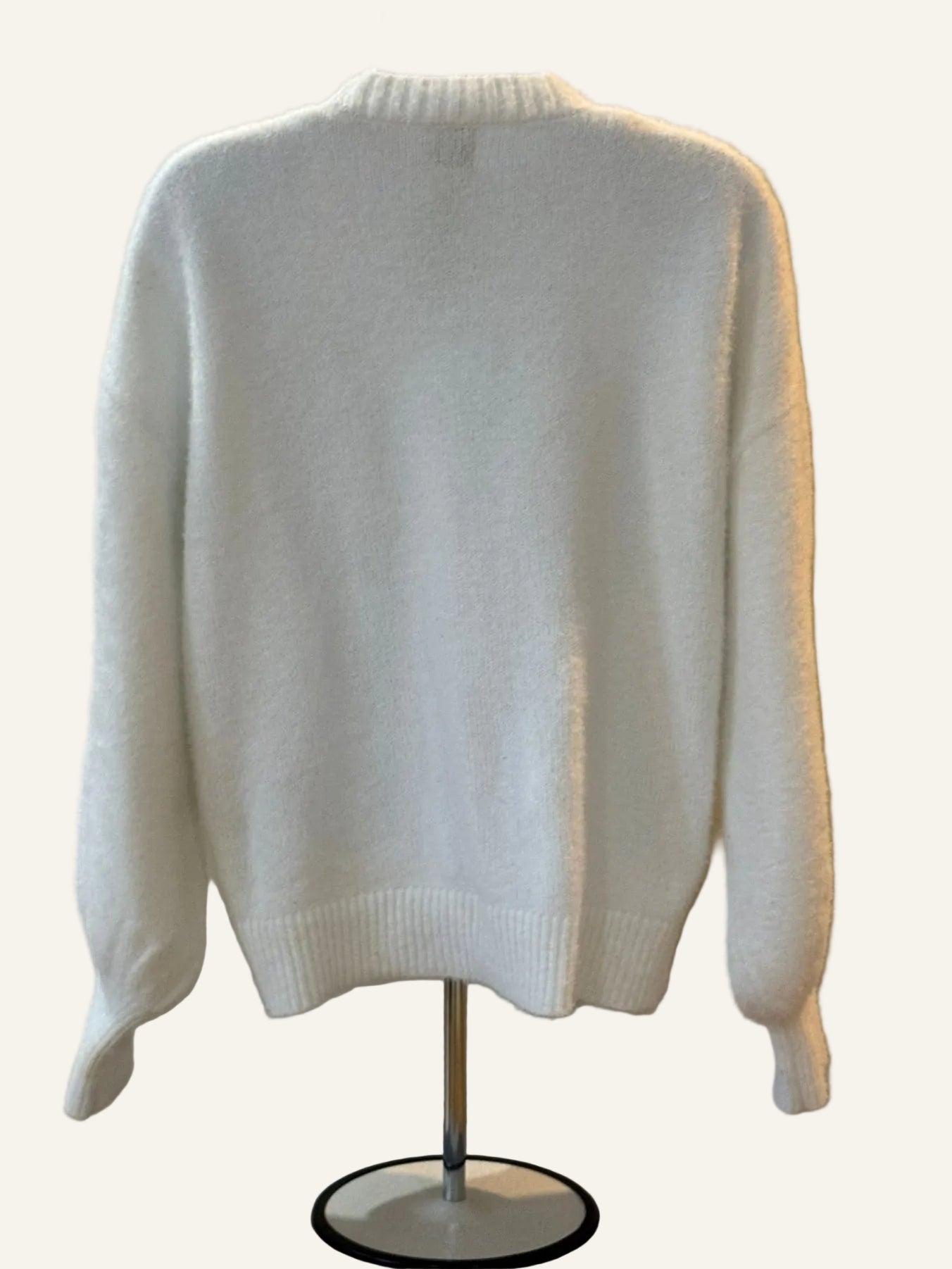 Joi White Cardigan Sweater