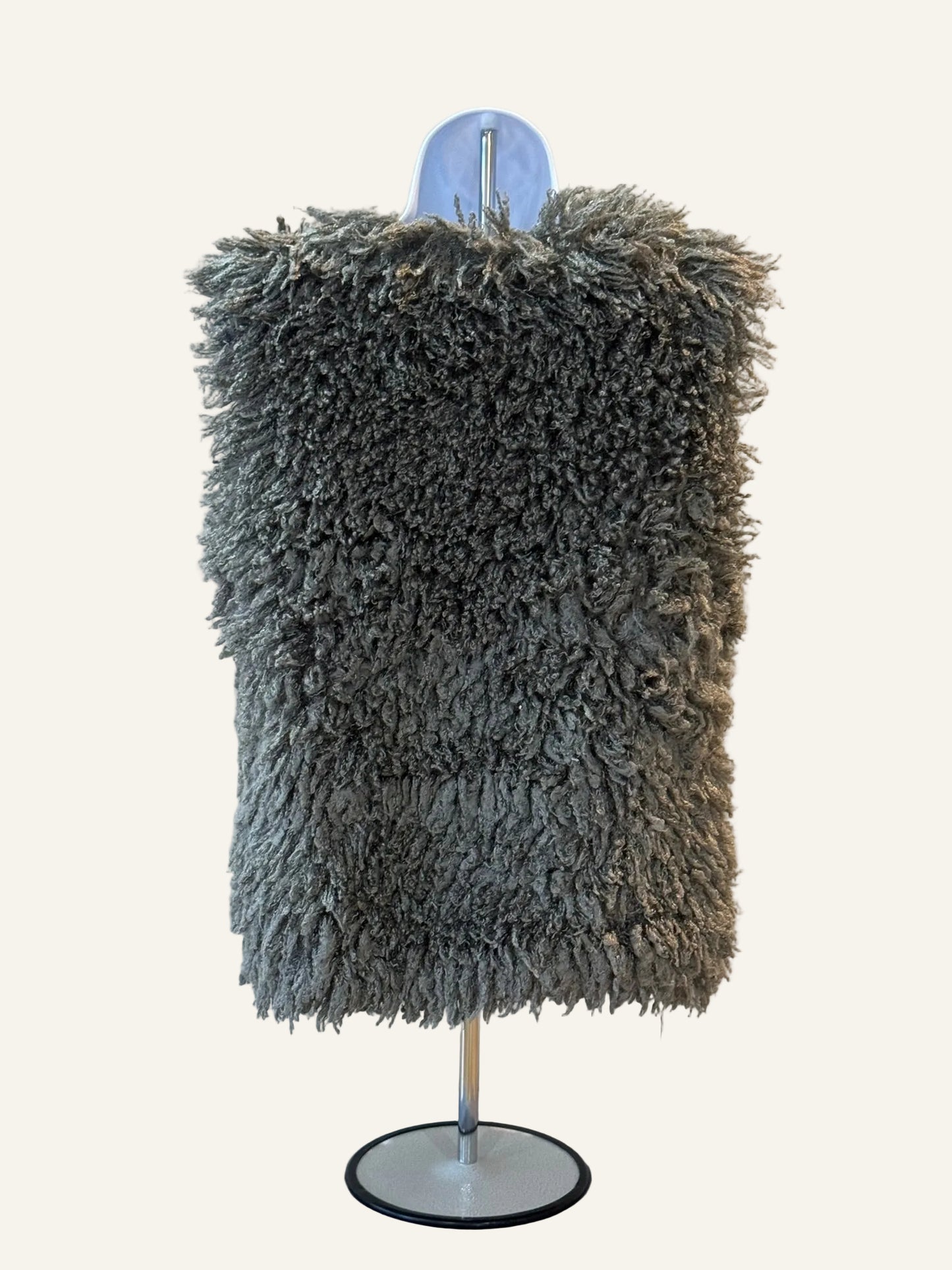 Simply Vera by Vera Wang Gray Faux Fur Vest