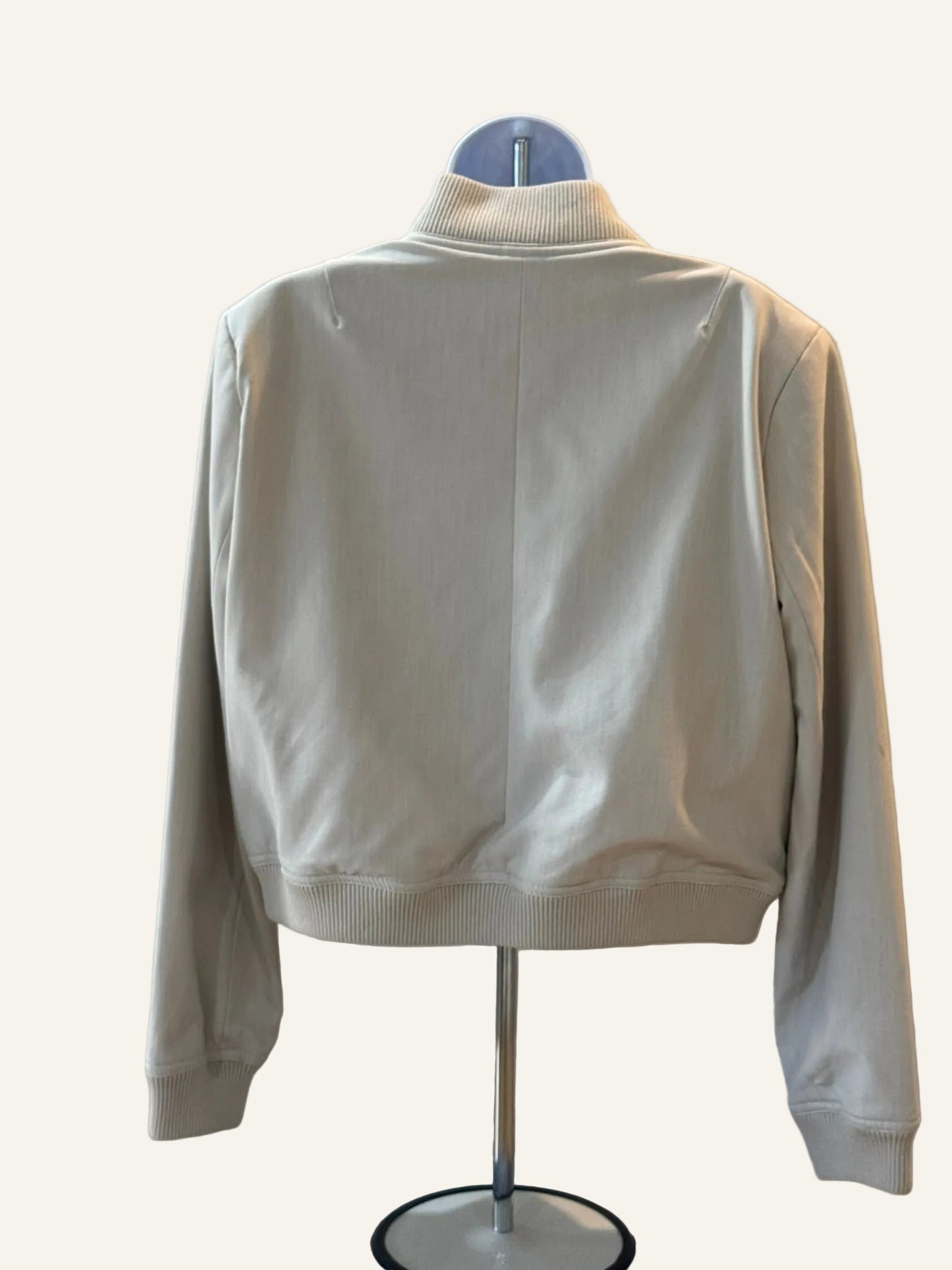 Rachel Zoe Beige Bomber Jacket
