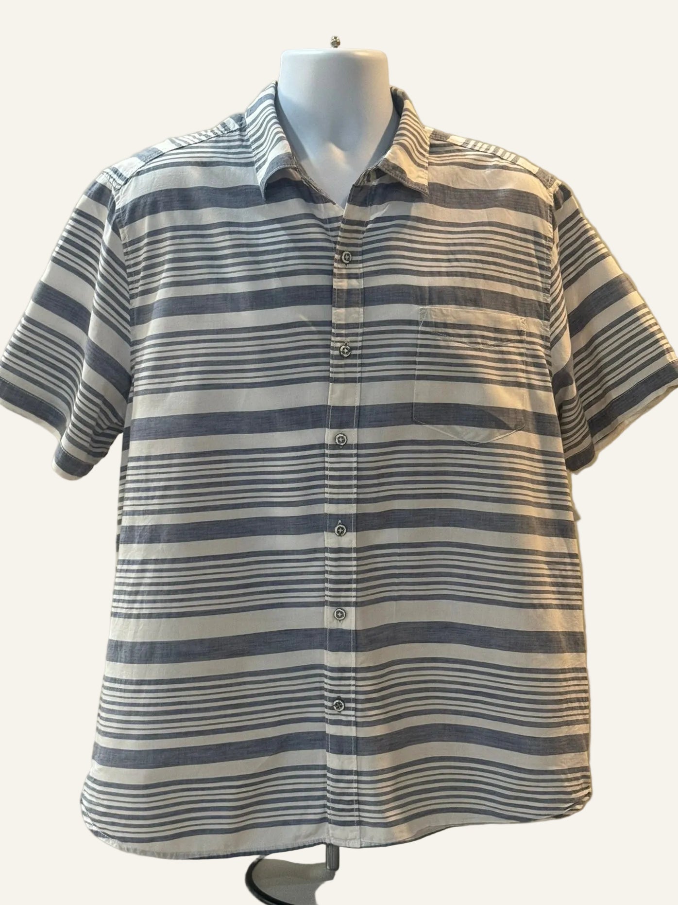 Tommy Bahama Blue  and White Striped Shirt