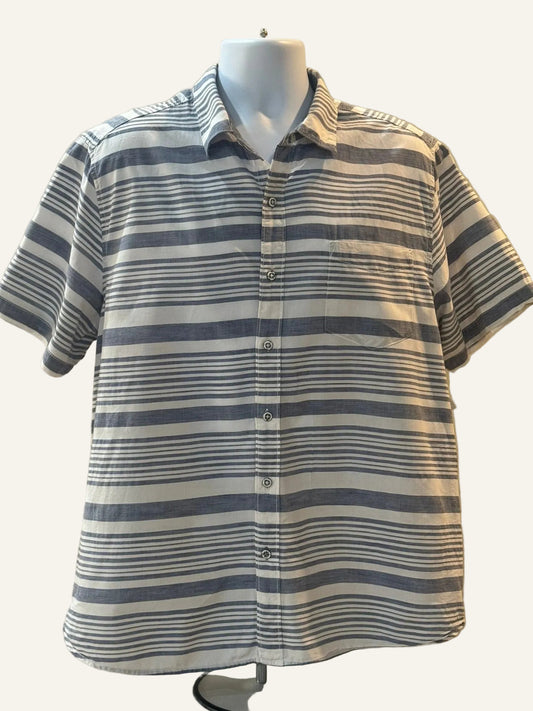 Tommy Bahama Blue  and White Striped Shirt