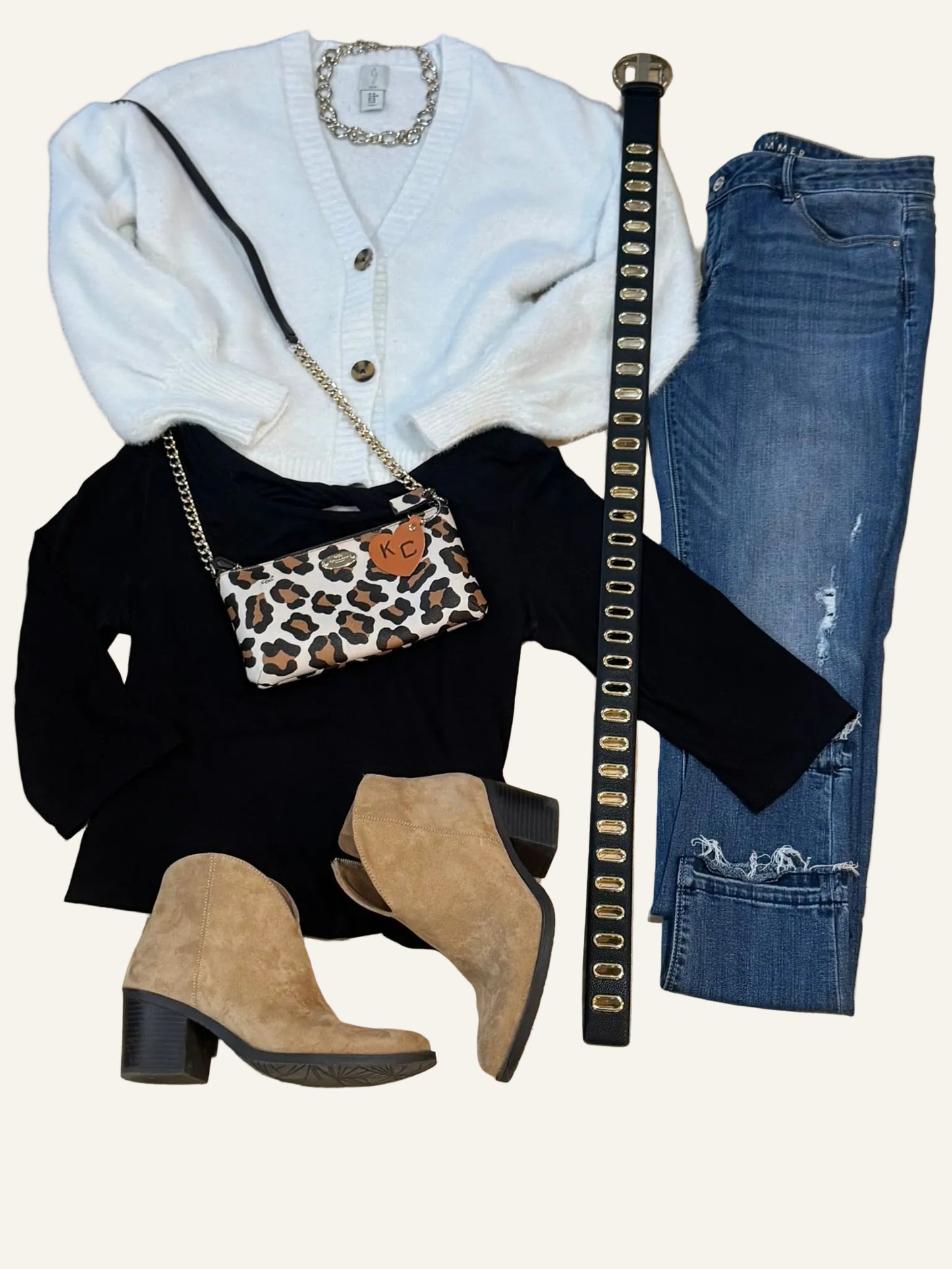Joi White Cardigan Sweater