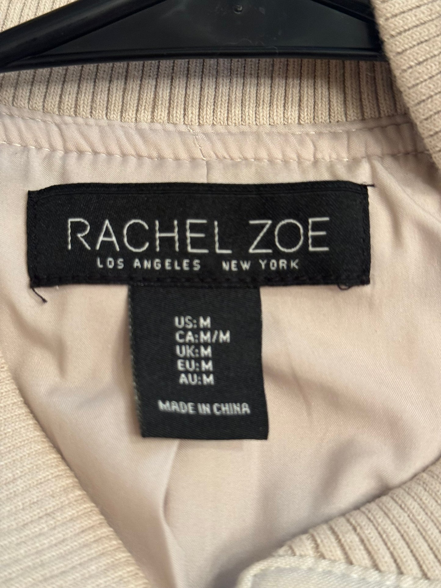 Rachel Zoe Beige Bomber Jacket