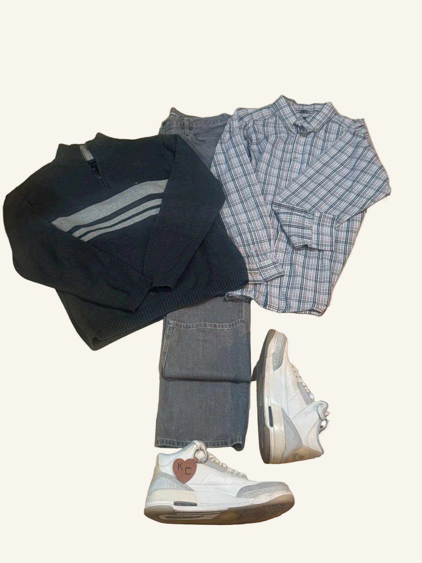 Tommy Hilfiger Gray Quarter-Zip Sweater