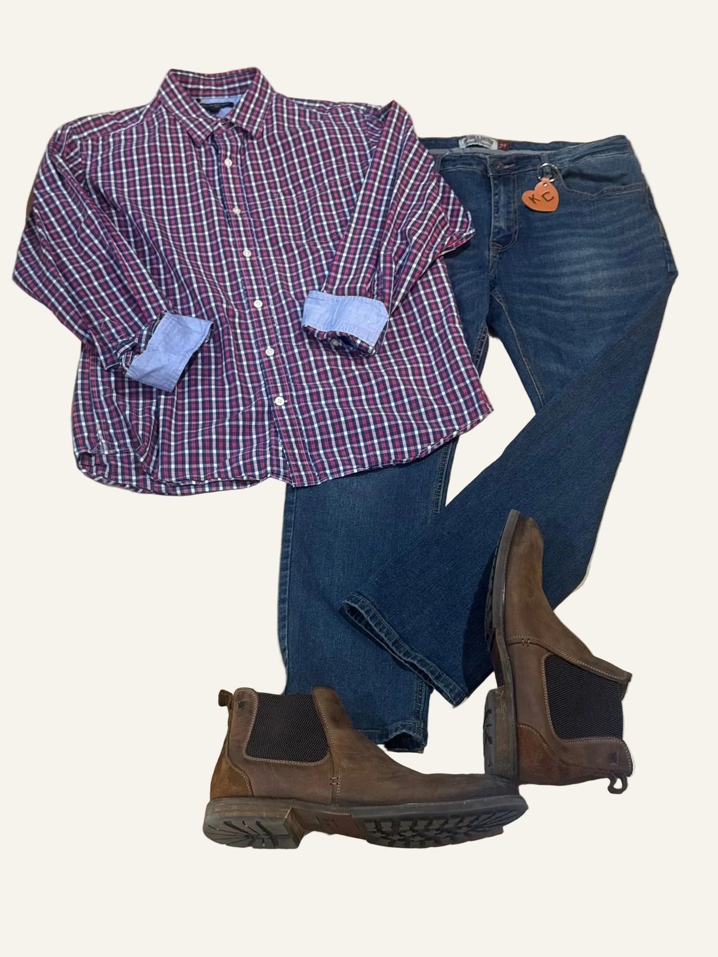 Banana Republic Blue Checkered Shirt