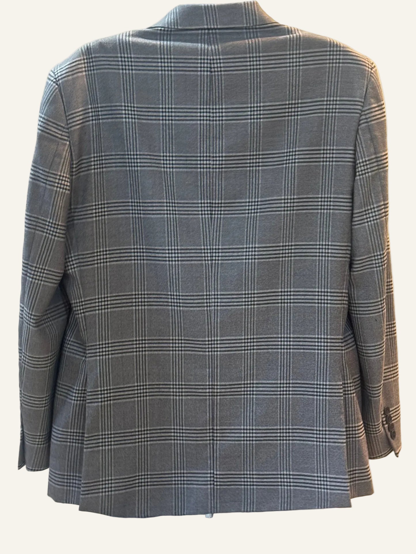 The Savile Row Company Gray Plaid Blazer