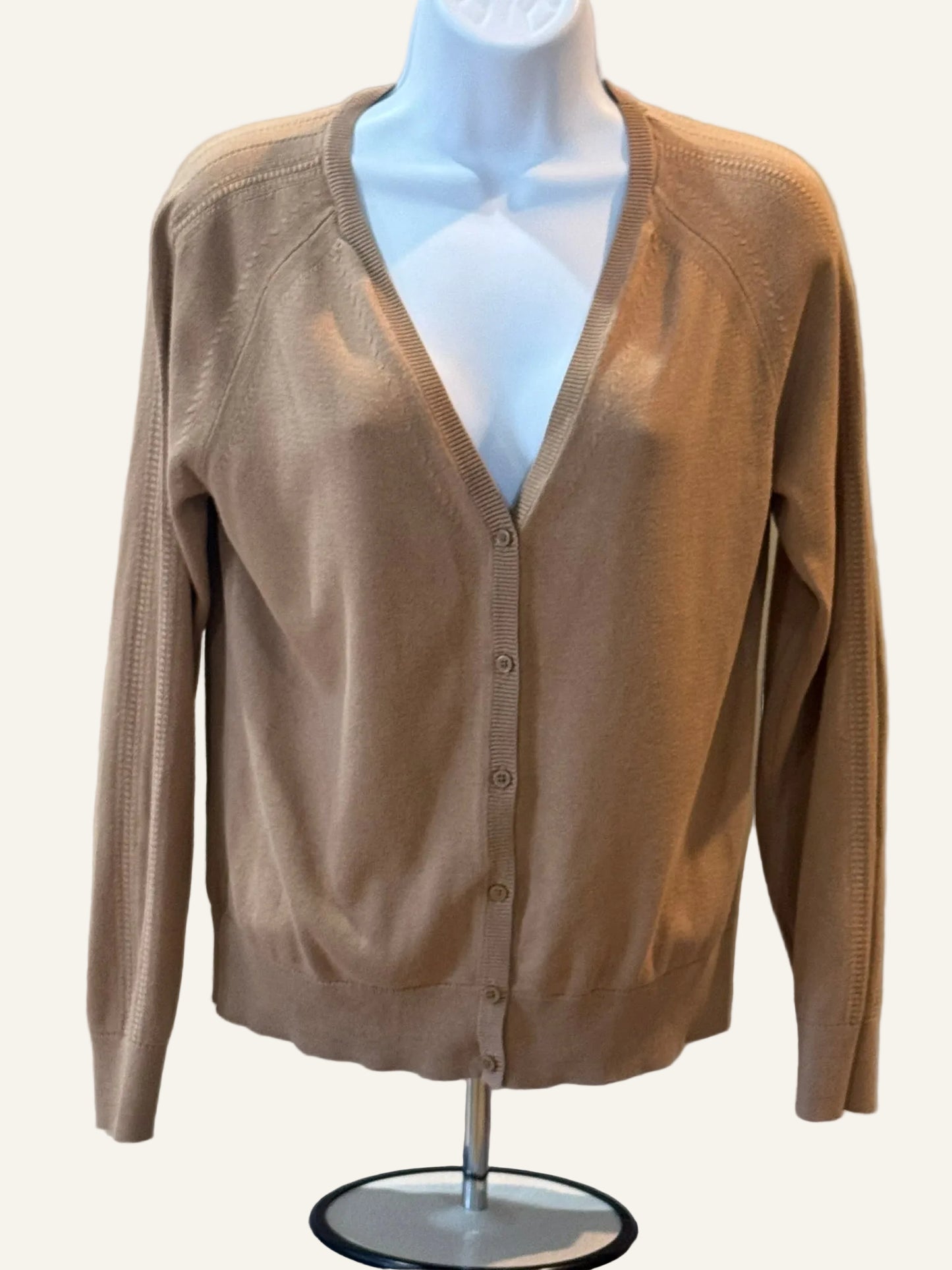 Banana Republic Tan Cardigan Sweater