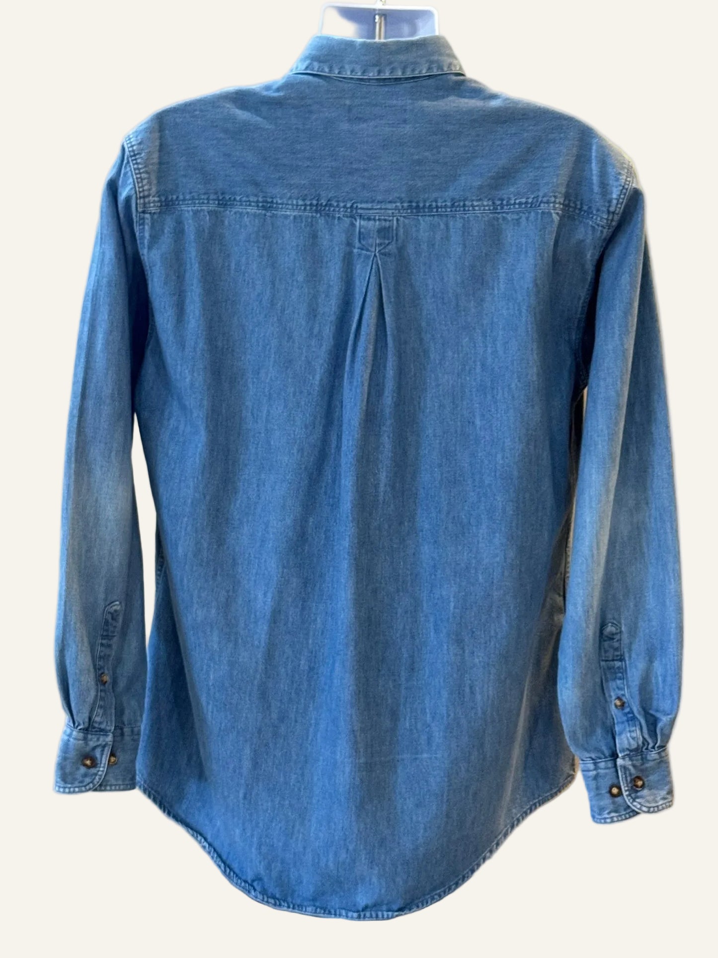 St. Durand Blue Denim Button-up Shirt
