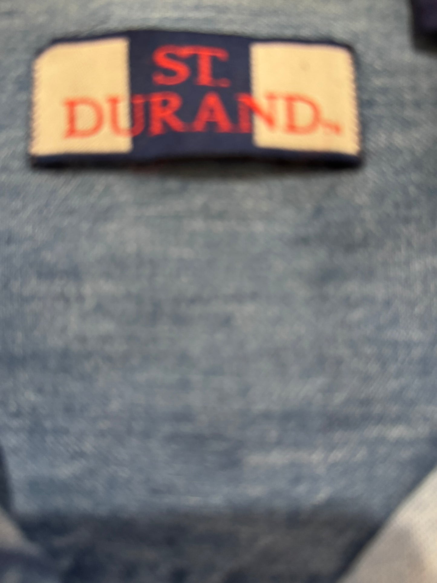 St. Durand Blue Denim Button-up Shirt