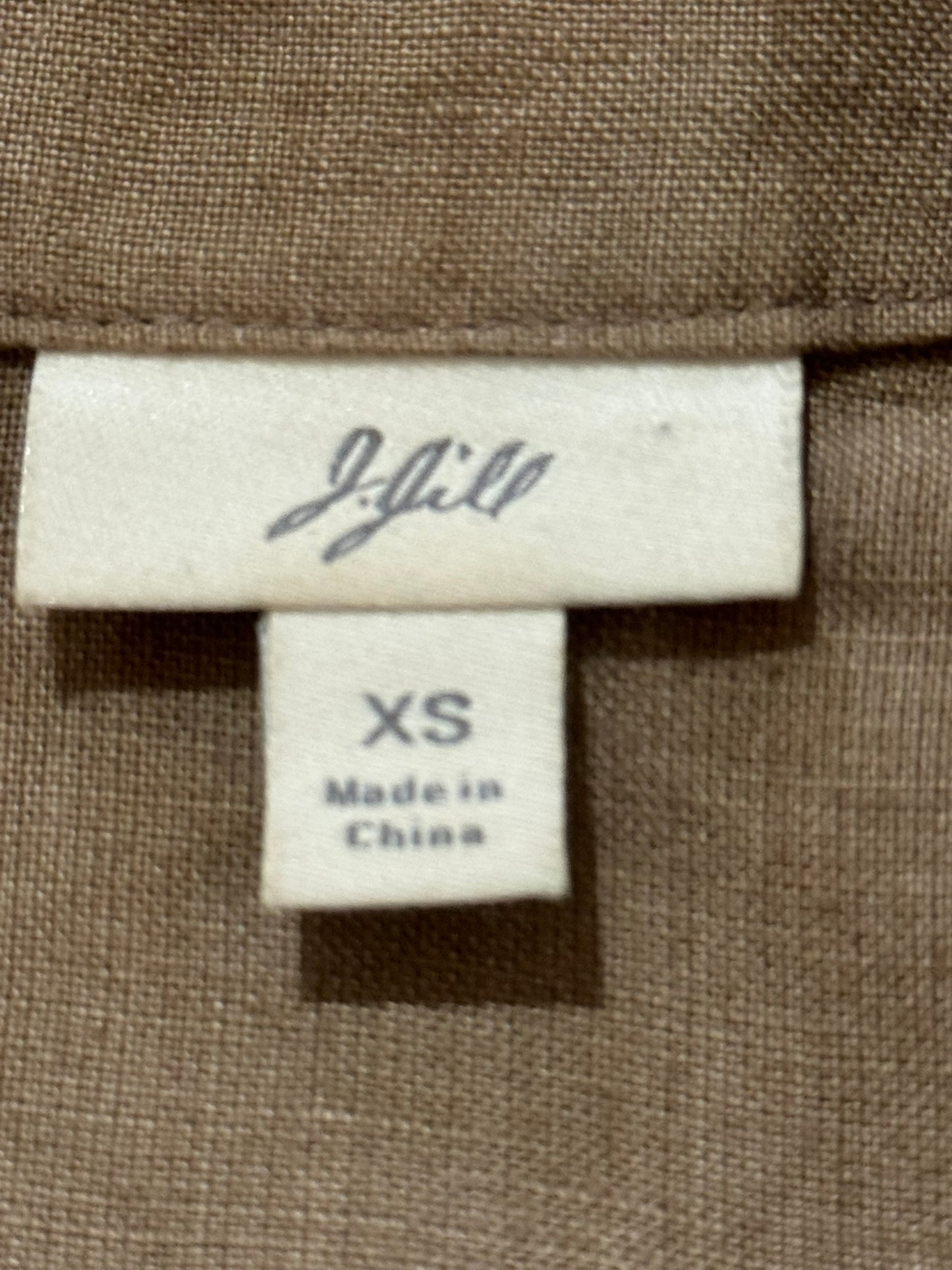 J. Jill Taupe Linen Jacket