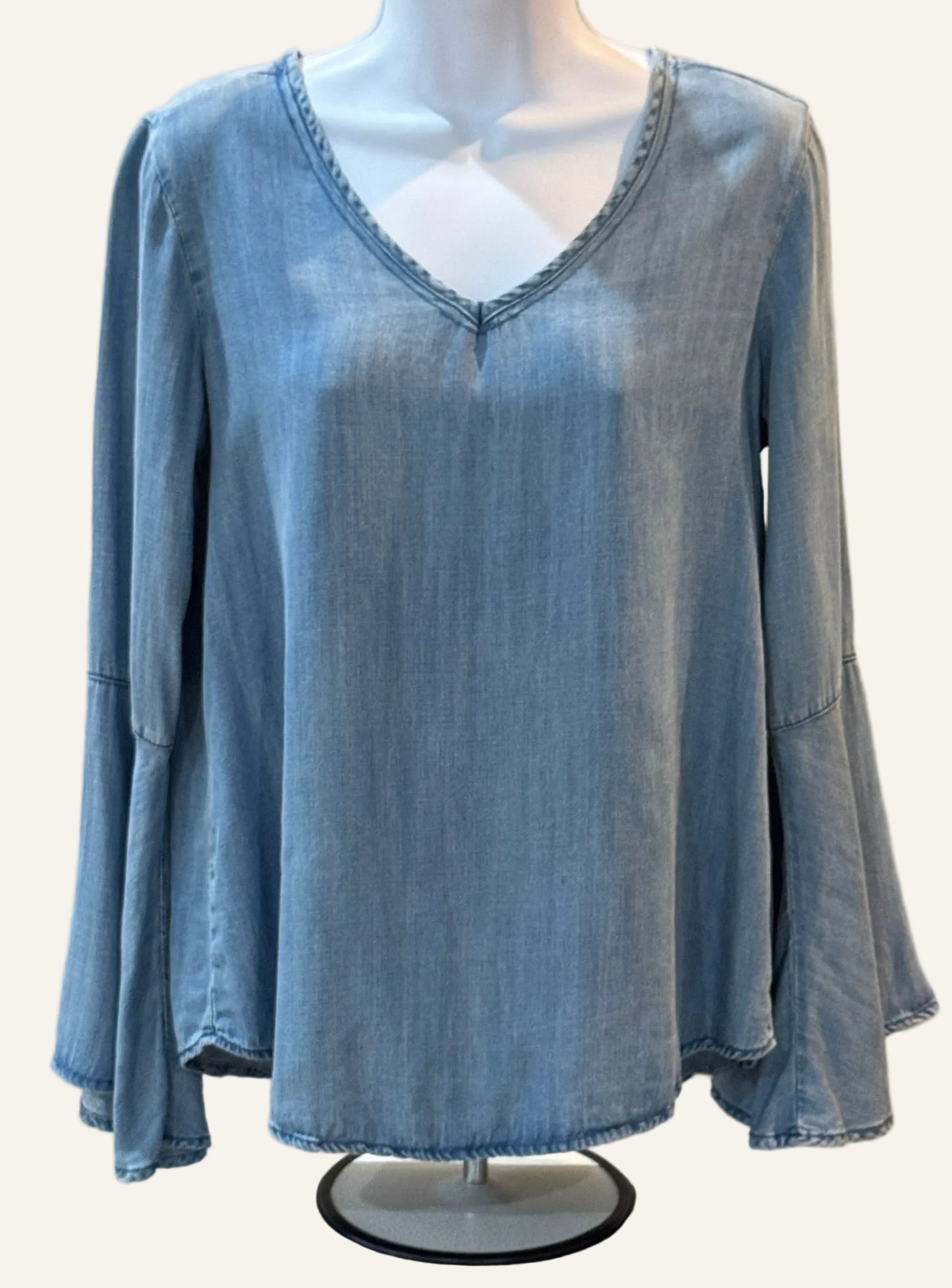 Thread & Supply Light Blue Denim Top