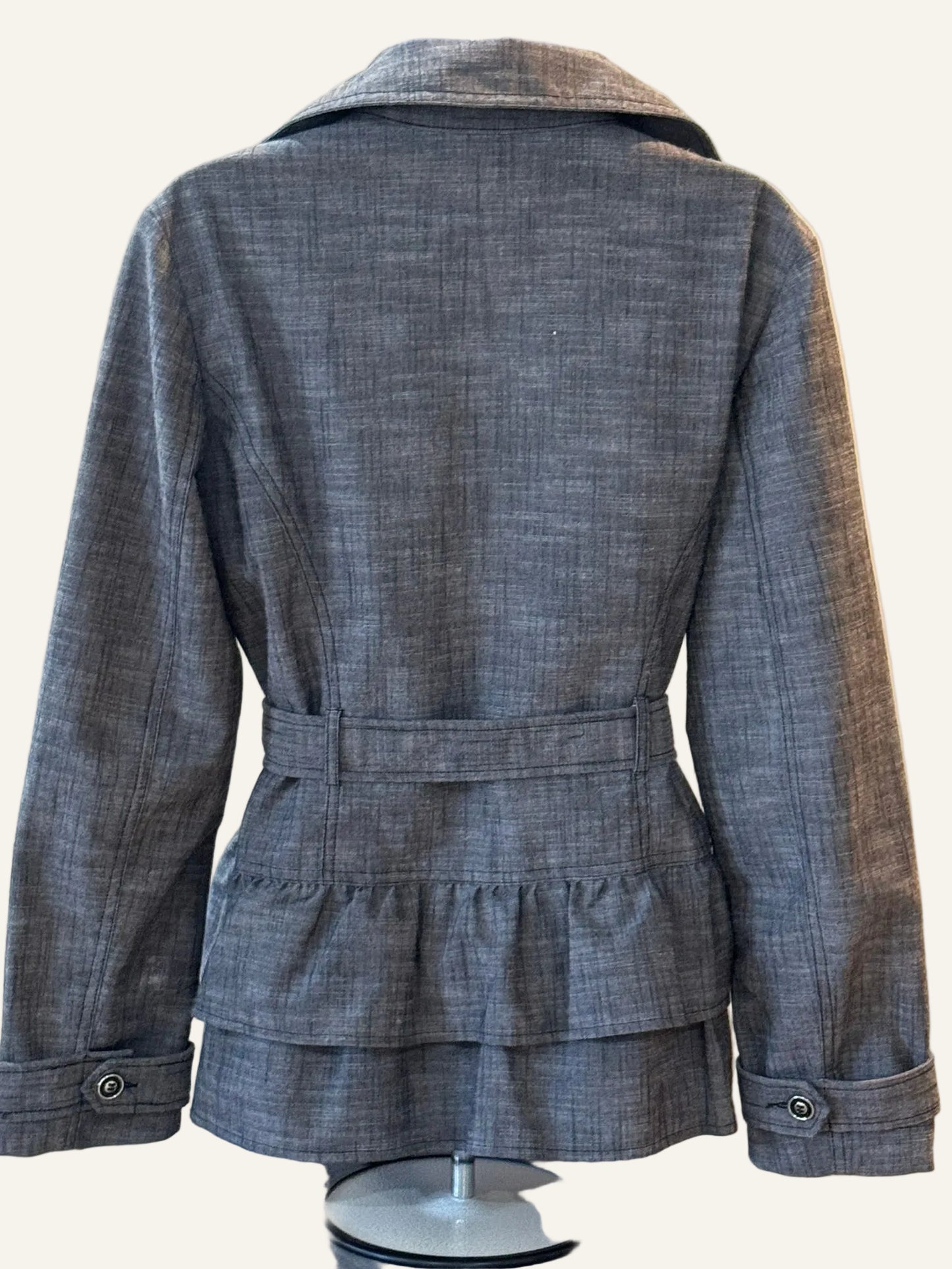 Cynthia Rowley Gray Belted Jacket