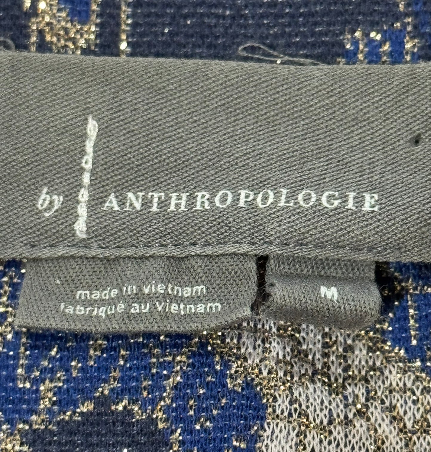 Anthropologie Blue Paisley Top