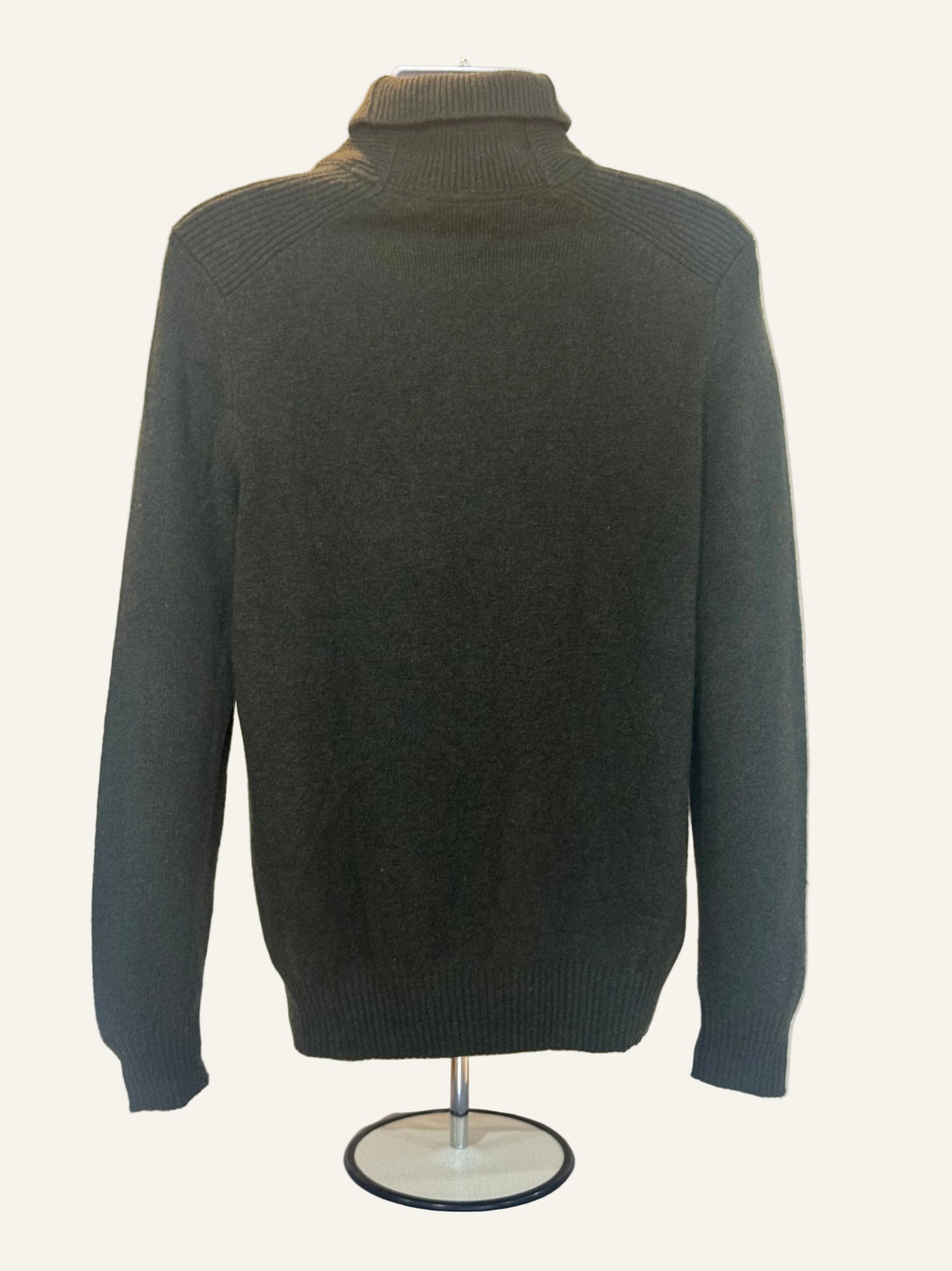 Joseph Abboud Green Shawl Collar Sweater