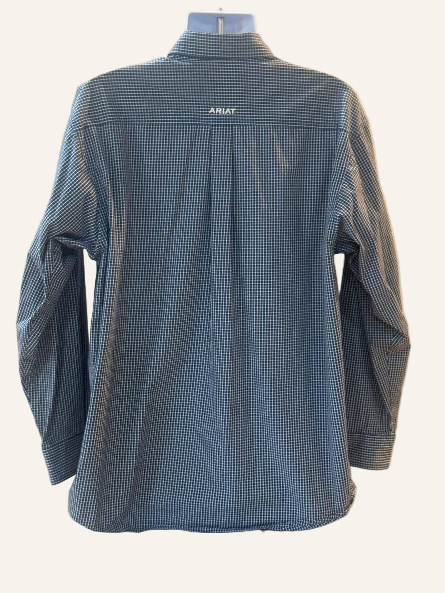 Ariat Pro Series Blue Checkered Western Shirt