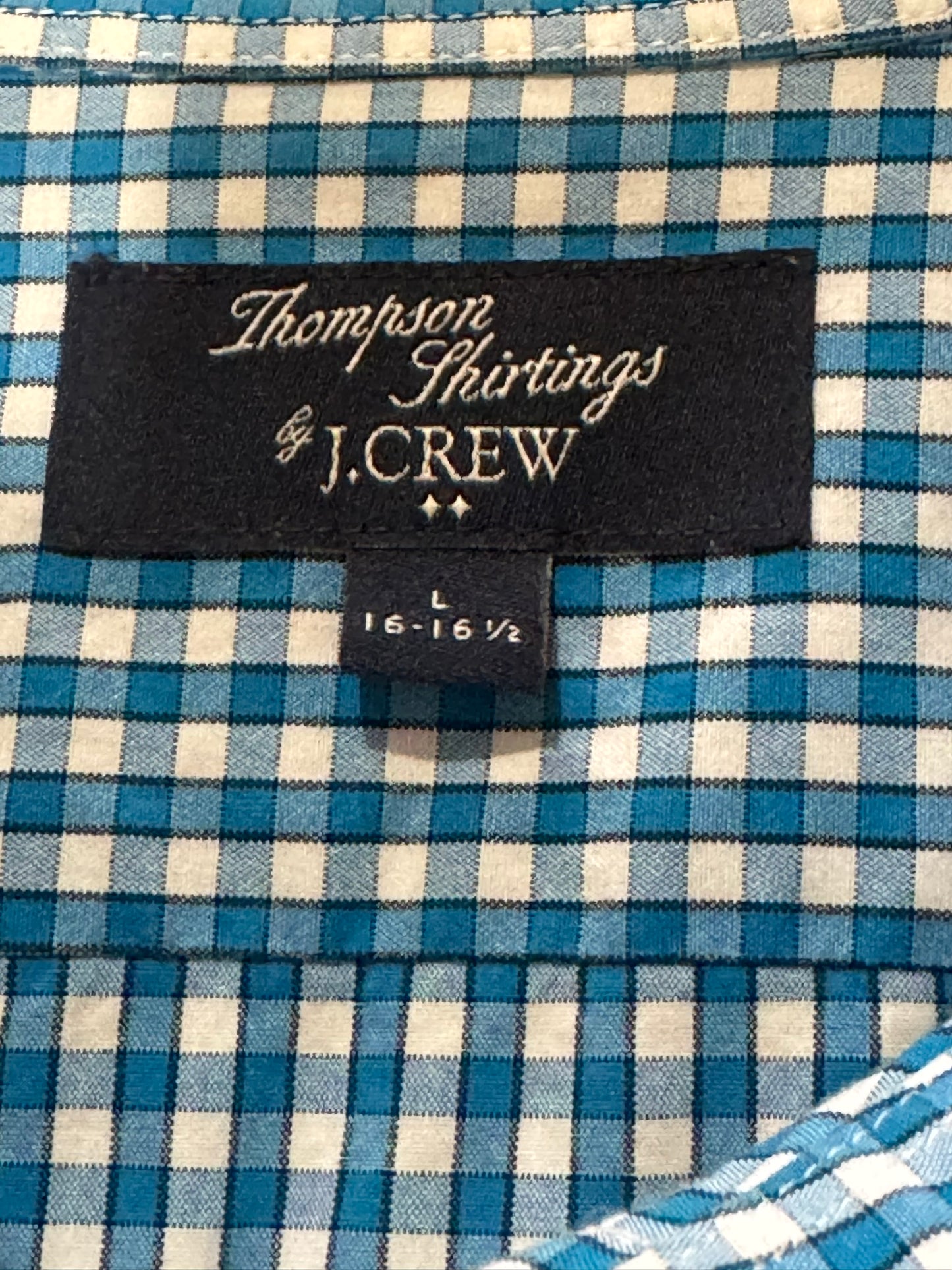J.Crew Thompson Blue Checkered Shirt