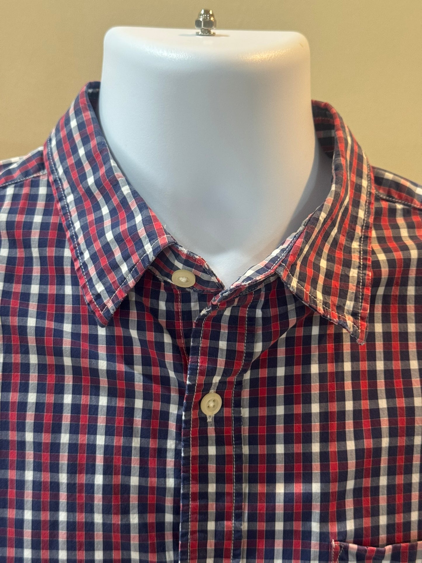 Banana Republic Blue Checkered Shirt